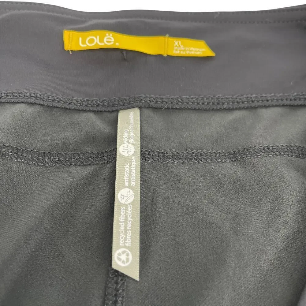 Lolë Women's Board Shorts Black Size XL EUC Recycled Polyester Swim Activewear